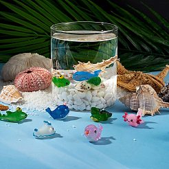 26 Stk. 13 transparente Harz-Cabochons im Stil&nbsp;RESI-SZ0002-71