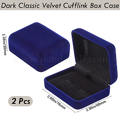 2 шт. бархатные подарочные коробки для хранения&nbsp;CON-BBC0001-22