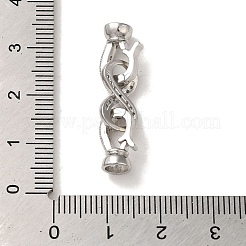 Стойка покрытие латунь проложить прозрачный кубический цирконий застегнуть застежки&nbsp;KK-M285-31B-02P