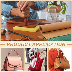 Rouleau de doublure artisanale en cuir mélangé pour sacs et pochettes&nbsp;AJEW-WH0817-023A-04