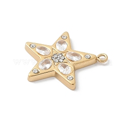 Подвески из нержавеющей стали 304 со стразами&nbsp;STAS-Z122-51G-01