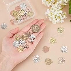 Colgantes de latón de estilo 36pcs 9&nbsp;KK-BC0002-27