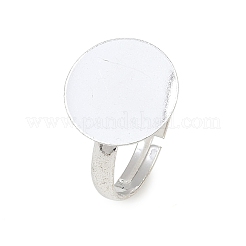 Ottone basi anello pad&nbsp;KK-EC022-14mm-S-RS