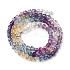 Градиент цвета натуральные разноцветные флюоритовые бусины нити G-NH0001-H01-01