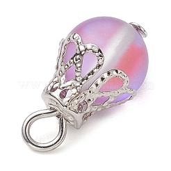 Круглые подвески из синтетического лунного камня&nbsp;PALLOY-JF03133-02