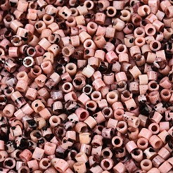 Цилиндрические стеклянные бусины Пикассо&nbsp;GLAA-T028-12A-02