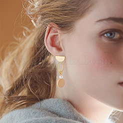 20 шт. латунные серьги-гвоздики KK-BC0008-45