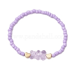 8шт 8-х цветный стеклянный бисер наборы для браслетов BJEW-JB11234