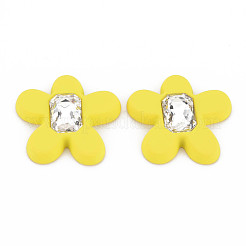 Кабошоны из акриловых страз в прорезиненном стиле MACR-T042-03F