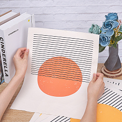 Абстрактное искусство стены холст&nbsp;HJEW-CN0001-04