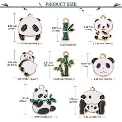 Подвески из сплава эмали 32шт 8 стиля&nbsp;ENAM-SZ0002-54