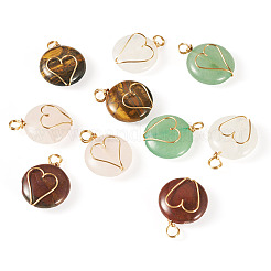 10 шт. подвески из тигрового глаза PALLOY-TA00206