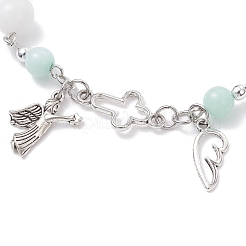 Браслеты с подвесками из сплава для женщин BJEW-JB12599