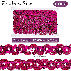 Бусины-пайетки из полиэстера&nbsp;OCOR-WH20004-06I