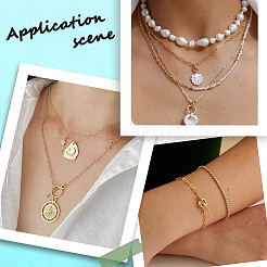 1 рулон латунных цепочек-скрепок CHC-SC0001-06G