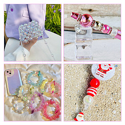 100шт 20 цвета прозрачные акриловые бусины&nbsp;MACR-TA0001-25