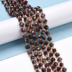 Гранат природный бисер нитей G-P463-38