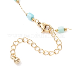 Браслеты на лодыжку из окрашенных дисков с натуральным ракушником и цепочкой из нержавеющей стали 304&nbsp;AJEW-AN00728