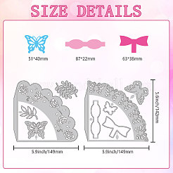 Углеродистая сталь разрезает трафареты DIY-WH0309-1815