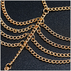 Благоприятные облачные сплавные многослойные браслеты на пальцы ног с кисточками из сплава для женщин FS-WG4B6F6-01