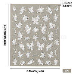 Наклейки для ногтей с рисунком бабочки&nbsp;MRMJ-WH20017-011A