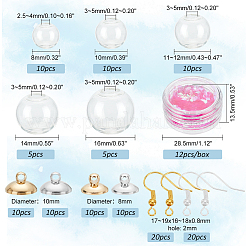 Набор для самостоятельного изготовления подвесных сережек в виде стеклянного шара DIY-PH0021-53
