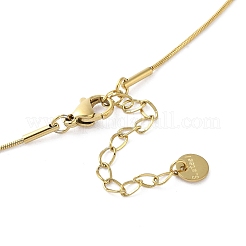 Ионное покрытие(ip) ожерелья из нержавеющей стали 304 NJEW-M213-01G