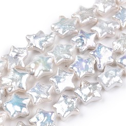 Нити натуральных бусинок из зернистого жемчуга кеши в стиле барокко PEAR-S020-Z03-04