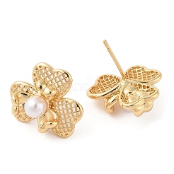 Orecchini pendenti da donna in ottone placcato a cremagliera&nbsp;EJEW-G394-25G