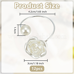 12 шт. железные кольца для салфеток&nbsp;AJEW-OC0014-39P