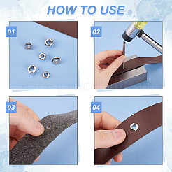 160 шт. 4 стиля латунных люверсов для обуви FIND-PH0020-27