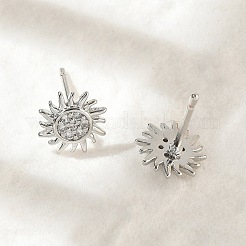 Серьги-гвоздики из циркония&nbsp;EJEW-R016-26P-08