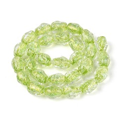 Ручной стеклянные фольга бисер пряди&nbsp;FOIL-N033-02E