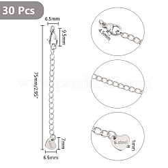 30 шт. удлинитель цепи из нержавеющей стали 304&nbsp;STAS-UN0059-05