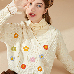 120 шт. 12-х цветные аксессуары для украшения из полиэстера DIY-MA0005-17