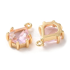 Real 18k micro latón chapado en oro micro encantos cubic zirconia encantos&nbsp;KK-Q779-08G-04