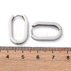Серьги-кольца Huggie Hoop из нержавеющей стали 304&nbsp;LS-STAS-H156-11C-P