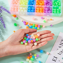 702шт 18 стиля светящиеся акриловые бусины&nbsp;MACR-TA0002-09