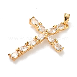 Pendentifs avec zircon cubiques à micro-pavés en laiton&nbsp;KK-A281-26A-G