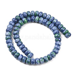 Нити окрашенных синтетических бусин из речного камня G-Z105-C01-01C