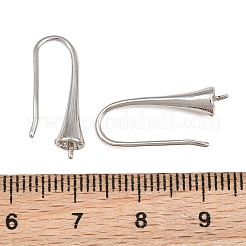 Crochets d'oreille en laiton de placage&nbsp;KK-CBAA482-01P