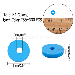 Бусины из полимерной глины  CLAY-PH0001-13-6mm