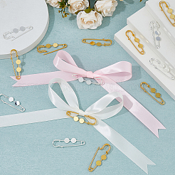 20 шт. 2 цвета латунные английские булавки фурнитура для броши KK-FH0007-85B