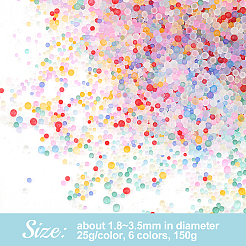 90 г 6-х цветных пузырчатых бусин&nbsp;MRMJ-OC0003-59