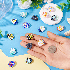 16шт 8 цвета фарфоровые бусины ручной работы&nbsp;PORC-TA0001-19