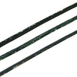 韓国のワックスポリエステルコード  濃い緑  1x0.4mm  約500m /ロール&nbsp;YC-G001-A17