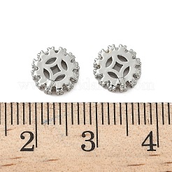 Латунные микро проложить кубического циркония бусы KK-S350-15P