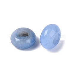 Perles européennes en jade blanc naturel teintées&nbsp;G-N359-17A-11