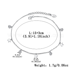 Комплекты браслетов и ожерелий из стерлингового серебра с микропаве из прозрачных кубических цирконий в форме звезд и круглых подвесок XB3550-3