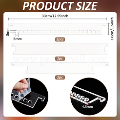 4 шт. акриловый настенный органайзер для хранения файлов ODIS-WH0074-05